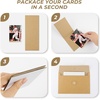 image:imageGolden State Art 35X45 Corrugated Sheet Trading Card Protector 50 Pack  White Cardboard Inserts Sport Baseball Football Card FoldersWhite
