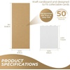 image:imageGolden State Art 35X45 Corrugated Sheet Trading Card Protector 50 Pack  White Cardboard Inserts Sport Baseball Football Card FoldersWhite