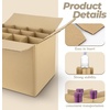 image:imageGolden State Art 4 Sets Glass Divider for Wine Glassware Protect Plate Bottle Ceramic Packing Fit for 16x12x12 Inch Box Excluding BoxGLASS PACKING16x12x12