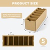image:imageGolden State Art 5 Pack Cardboard Parts Bins Boxes Kraft Cardboard Storage Bins With Dividers for Inventory Organization Parts Garage Warehouse or Home Cubby