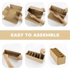 image:imageGolden State Art 5 Pack Cardboard Parts Bins Boxes Kraft Cardboard Storage Bins With Dividers for Inventory Organization Parts Garage Warehouse or Home Cubby