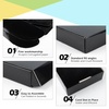 image:imageGolden State Art 6x6x2 Inches Black Shipping Boxes Pack of 26 Durable Waterproof Stackable Mailer Boxes Moving