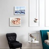 image:imageGolden State Art A2 Frame with Plexiglass Set of 2 Dark Brown  Engineered Wood 165 x 234 inch Large Poster Frame  Horizontal and Vertical Display for WallWhite