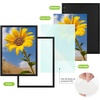 image:imageGolden State Art A2 Frame with Plexiglass Set of 2 Dark Brown  Engineered Wood 165 x 234 inch Large Poster Frame  Horizontal and Vertical Display for WallBlack