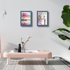 image:imageGolden State Art A2 Frame with Plexiglass Set of 2 Dark Brown  Engineered Wood 165 x 234 inch Large Poster Frame  Horizontal and Vertical Display for WallBlue