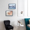 image:imageGolden State Art A2 Frame with Plexiglass Set of 2 Dark Brown  Engineered Wood 165 x 234 inch Large Poster Frame  Horizontal and Vertical Display for WallBlue