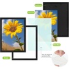 image:imageGolden State Art A2 Frame with Plexiglass Set of 2 Dark Brown  Engineered Wood 165 x 234 inch Large Poster Frame  Horizontal and Vertical Display for WallBlack