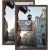 image:imageGolden State Art A2 Frame with Plexiglass Set of 2 Dark Brown  Engineered Wood 165 x 234 inch Large Poster Frame  Horizontal and Vertical Display for WallDark Brown