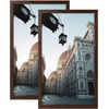 image:imageGolden State Art A2 Frame with Plexiglass Set of 2 Dark Brown  Engineered Wood 165 x 234 inch Large Poster Frame  Horizontal and Vertical Display for WallDark Brown