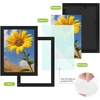 image:imageGolden State Art A2 Frame with Plexiglass Set of 2 Dark Brown  Engineered Wood 165 x 234 inch Large Poster Frame  Horizontal and Vertical Display for WallBlack