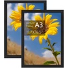 image:imageGolden State Art A2 Frame with Plexiglass Set of 2 Dark Brown  Engineered Wood 165 x 234 inch Large Poster Frame  Horizontal and Vertical Display for WallBlack