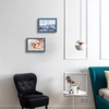image:imageGolden State Art A2 Frame with Plexiglass Set of 2 Dark Brown  Engineered Wood 165 x 234 inch Large Poster Frame  Horizontal and Vertical Display for WallBlue