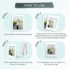 image:imageGolden State Art Self Stick Easel Back Display Sets 12 Inch Double Wing Pack of 25 AcidFree 11x14 White Photo Mats with Backing Boards Clear Bags for Photos Crafts Art Prints DIY Projects