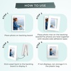 image:imageGolden State Art Self Stick Easel Back Display Sets 9 Inch Pack of 50 AcidFree 8x10 White Photo Mats with Backing Boards and Clear Plastic Bags for Photos Crafts Art Prints DIY Projects
