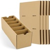 image:imageGolden State Art 5 Pack Cardboard Parts Bins Boxes Kraft Cardboard Storage Bins With Dividers for Inventory Organization Parts Garage Warehouse or Home Cubby