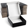 image:imageGolden State Art 6x6x2 Inches Black Shipping Boxes Pack of 26 Durable Waterproof Stackable Mailer Boxes Moving
