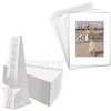 image:imageGolden State Art Self Stick Easel Back Display Sets 12 Inch Double Wing Pack of 50 AcidFree 11x14 White Photo Mats with Backing Boards Clear Bags for Photos Crafts Art Prints DIY Projects