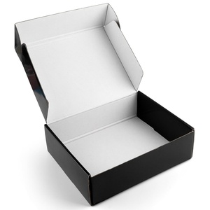 image:imageGolden State Art 10x8x3 Black Mailing Box 26 Packs Sturdy Gift Box Mailers Small Business Shipping Supplies Cardboard Corrugated Packing