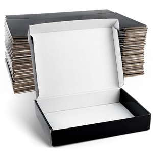image:imageGolden State Art 11x8x2 Inches Black Shipping Boxes Pack of 26 Durable Waterproof Stackable Mailer Boxes Moving