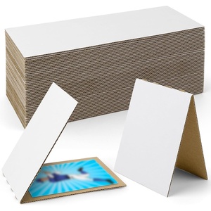 image:imageGolden State Art 35X45 Corrugated Sheet Trading Card Protector 50 Pack  White Cardboard Inserts Sport Baseball Football Card FoldersWhite