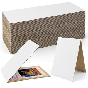 image:imageGolden State Art 50 Pack 4x6 inch Corrugated Cardboard Sleeves for Sports Cards White Cardboard Card Protectors