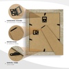 image:imageGolden State Art 5x7 Picture Frame Green Set of 3  with Mat for 4x6 Picture Shatter Resistant Plexiglass  Engineered Wood Wall Photo Frames for Tabletop DisplayBlue