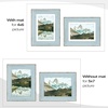 image:imageGolden State Art 5x7 Picture Frame Green Set of 3  with Mat for 4x6 Picture Shatter Resistant Plexiglass  Engineered Wood Wall Photo Frames for Tabletop DisplayBlue