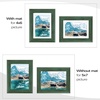 image:imageGolden State Art 5x7 Picture Frame Green Set of 3  with Mat for 4x6 Picture Shatter Resistant Plexiglass  Engineered Wood Wall Photo Frames for Tabletop DisplayGreen