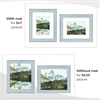 image:imageGolden State Art 5x7 Picture Frame Green Set of 3  with Mat for 4x6 Picture Shatter Resistant Plexiglass  Engineered Wood Wall Photo Frames for Tabletop DisplayBlue
