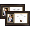 image:imageGolden State Art 2 Pack 11x195 Frame 85x11 Diploma amp 5x7 Photo NavyGoldBlack  Gold Mat