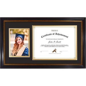 image:imageGolden State Art 2 Pack 11x195 Frame 85x11 Diploma amp 5x7 Photo NavyGoldBlack  Gold Mat