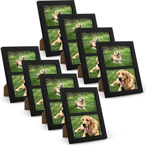 image:imageGolden State Art 4x6 Double Picture Frame Display Two 4x6 PhotosBlack