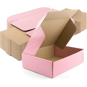 image:imageGolden State Art 10x8x3 Pink Shipping Boxes 26 Pack Small Cardboard Corrugated Mailer Boxes for Shipping Packaging Craft Gifts Giving Products