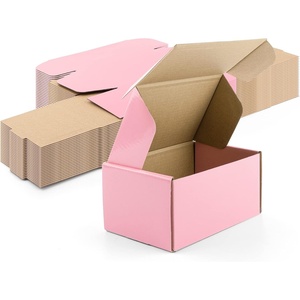 image:imageGolden State Art 6x4x3 Pink Shipping Boxes 26 Pack Small Cardboard Corrugated Mailer Boxes for Shipping Packaging Craft Gifts Giving Products