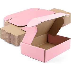 image:imageGolden State Art 7x5x2 Pink Shipping Boxes 26 Pack Small Cardboard Corrugated Mailer Boxes for Shipping Packaging Craft Gifts Giving Products