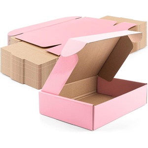 image:imageGolden State Art 8x6x2 Pink Shipping Boxes 26 Pack Small Cardboard Corrugated Mailer Boxes for Shipping Packaging Craft Gifts Giving Products