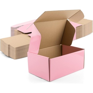 image:imageGolden State Art 9x6x4 Pink Shipping Boxes 26 Pack Small Cardboard Corrugated Mailer Boxes for Shipping Packaging Craft Gifts Giving Products